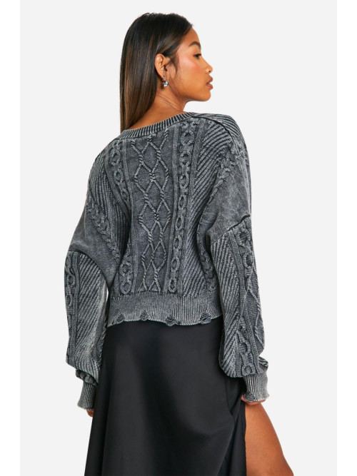 Кислотний джемпер зі зморщеним подолом