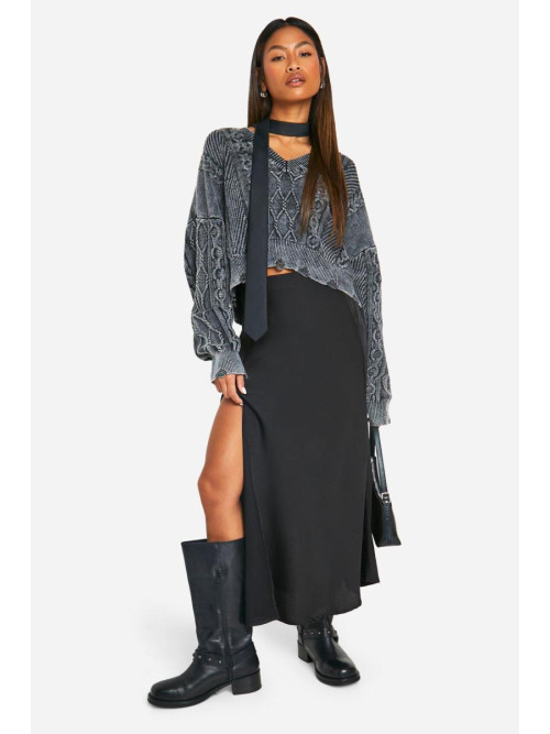 Кислотний джемпер зі зморщеним подолом