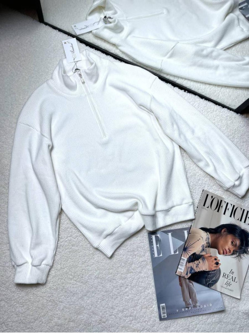 Кофта стійка змійка єврорубчик 