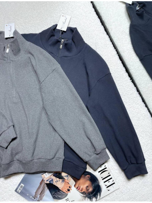 Кофта стійка змійка єврорубчик 