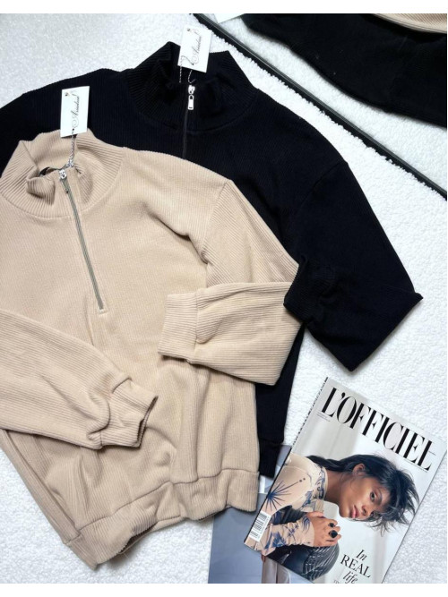 Кофта стійка змійка єврорубчик 