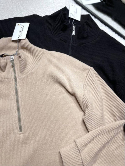 Кофта стійка змійка єврорубчик 