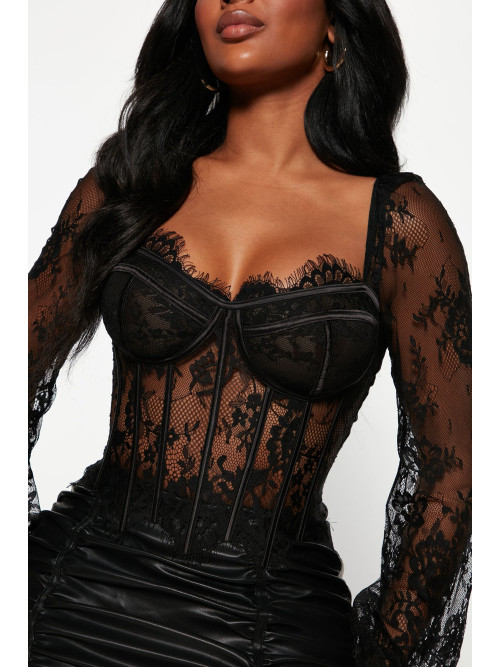 Бюстьє 'Gilded Glam' з мереживом