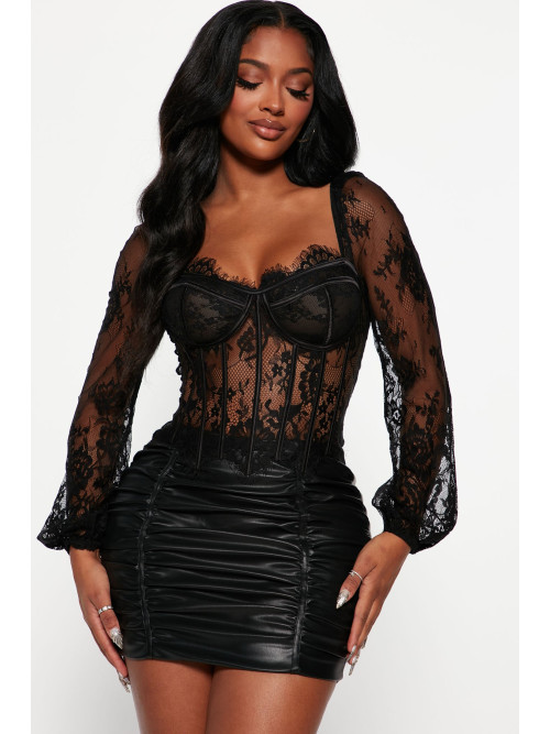 Бюстьє 'Gilded Glam' з мереживом