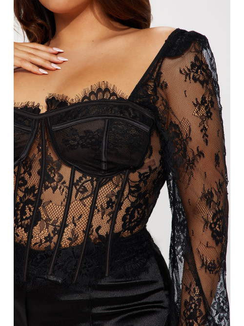 Бюстьє 'Gilded Glam' з мереживом