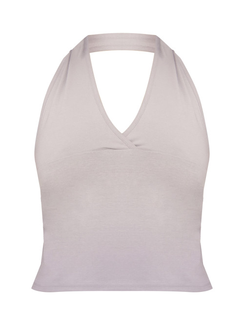 Бавовняний топ із застібкою Grey Marl Modal