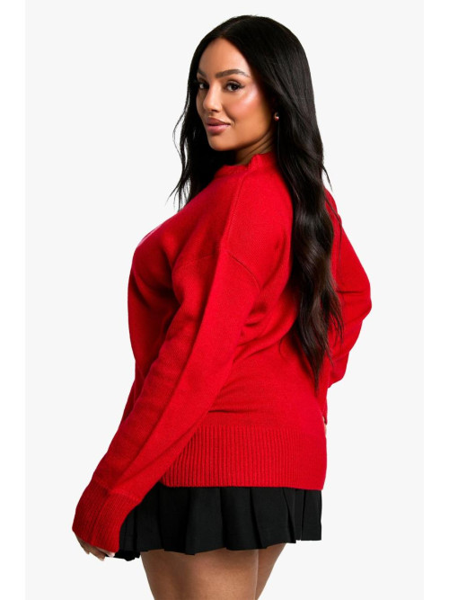 Плюс великий джемпер з різдвяним бантом