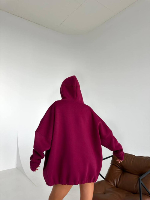 Базовий оверсайз худі на флісі 